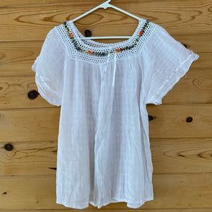 Vintage Pilgrim embroidered shirt